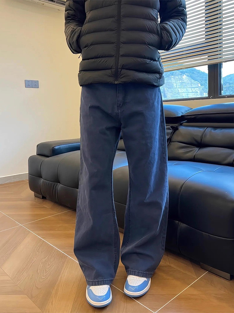 French Streetwear Brand - Cleanfit French Work Blaue Herren-Jeans für