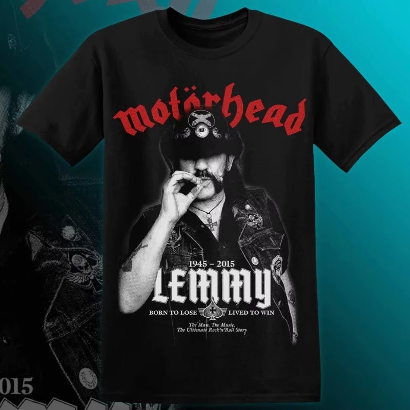 Streetwear Clothing Brands - MOTÖRHEAD LEMMY T-Shirt Herren Damen Kurzarm