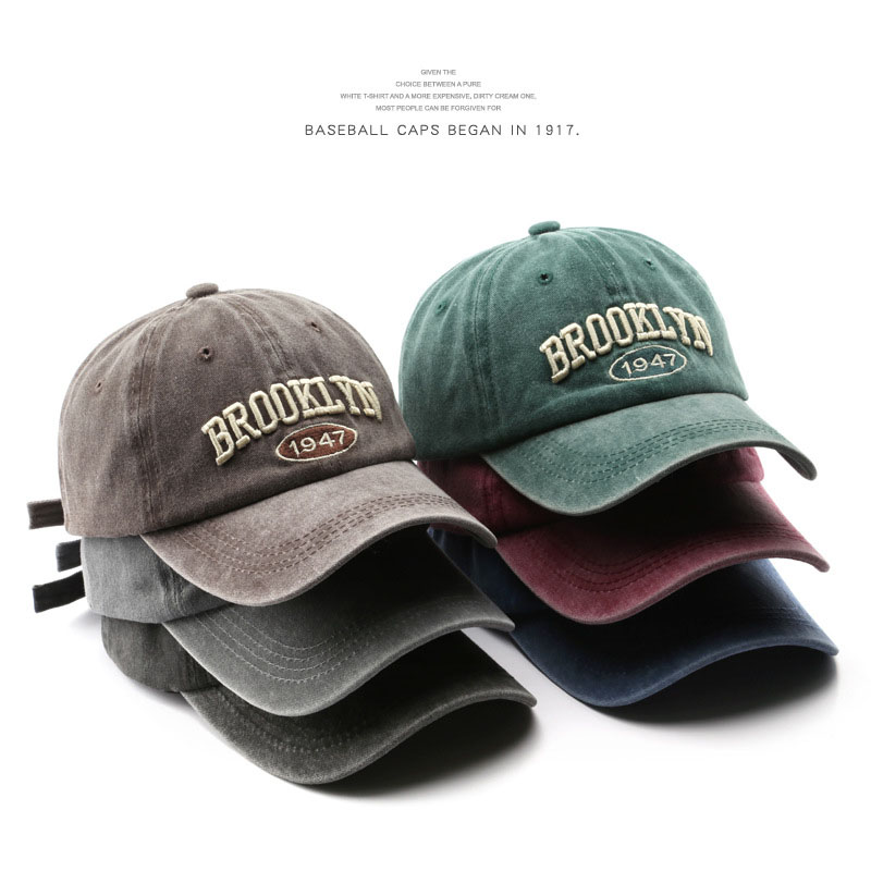 Streetwear Brand Beanie - Retro Brooklyn Brief Stickerei Baseball Caps