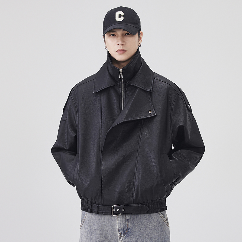 Streetwear Clothing Brands - Herbst Winter Leder Jacke Männer Streetwear