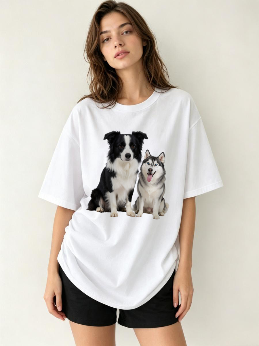 Urban Streetwear Brand - T-Shirts mit Logo-Label-Design Markenware Lässige Alltagskleidung