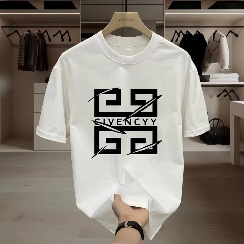 Streetwear Brand With A Logo - 2026 Herren GIVENCY Markenlogo-Print T-Shirt aus