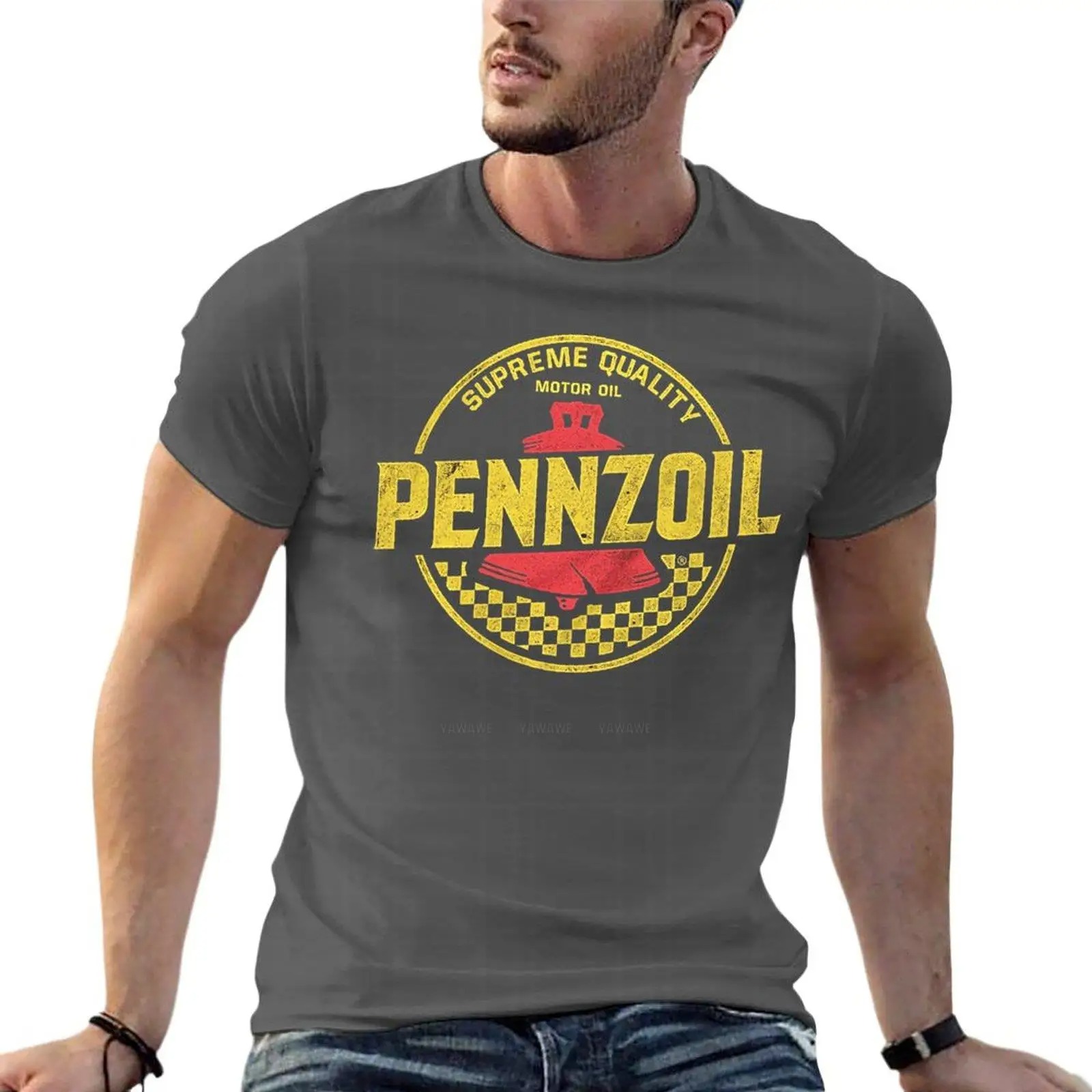 Streetwear Clothing Brands - Distressed Pennzoil Motor Oil Logo Übergroße