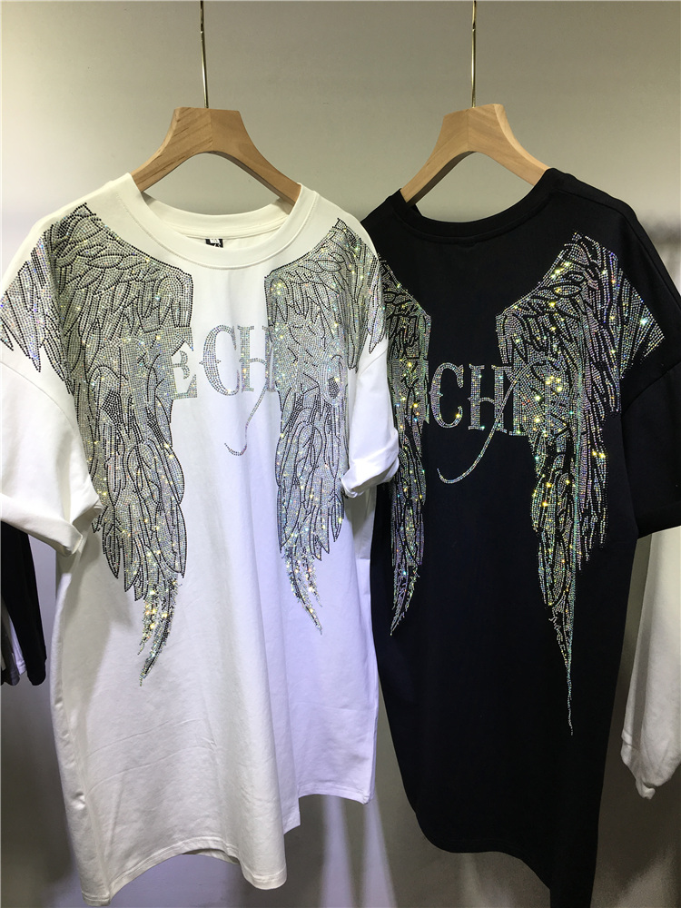 L-4XL übergroße Strass Engels  – Streetwear Clothing Brands Bewertung und Preis