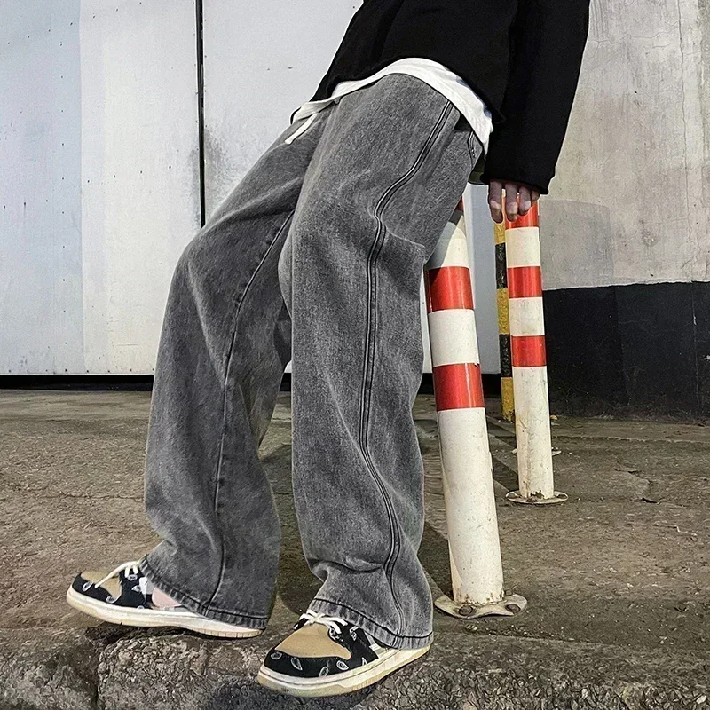 Neue Streetwear Lose Jeans Män – Streetwear Clothing Brands Bewertung und Preis